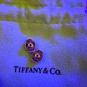 Tiffany and co platinum push back earring backings
